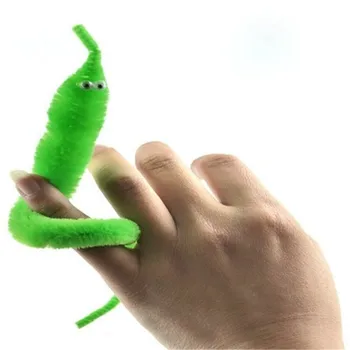 

1 pcs of random color Plush Magic Twisty Worm Kids Trick Caterpillar Toys Kids Children magic games Toys