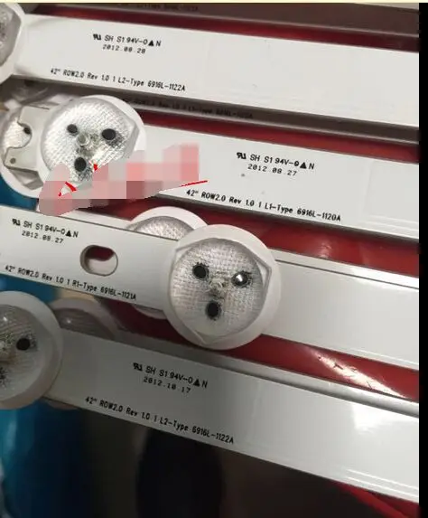 

4 pieces/lot 42"LED strip 42" ROW2.0 Rev 1.0 6916L-1123A 6916L-1120A 6916L-1121A 6916L-1122A,used parts