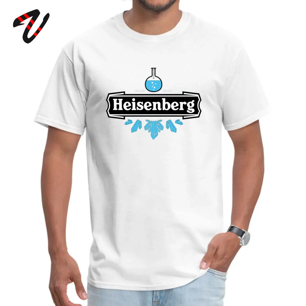 Cheap Heisenberg Blue Crystal Normal Short Sleeve T Shirts Autumn Round Collar 100% Cotton Tops T Shirt for Adult T-Shirt Normal Heisenberg Blue Crystal 10875 white