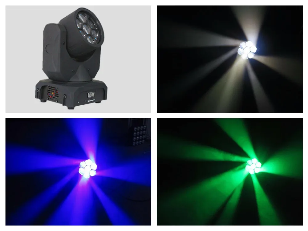 

1pcs/lot, Mini Bee Eyes 7x10W RGBW 4in1 LED Moving Head Light stage beam Lights b eye wash