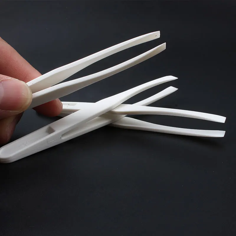 Plastic Anti static Tweezers Carbon Fiber Forceps Insulated High Hardness Tweezers Household