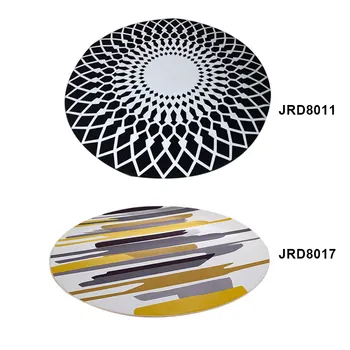 

Round Area Rug Geometric Pattern Carpet Nordic Style Non-slip Mat for Living Room Bedroom TB Sale