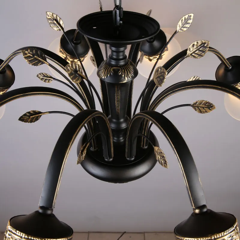 Modern-Glass-Chandelier-Bedroom-Dining-Room-Kitchen-Black-Gold-Wrought-Iron-Hanging-Lights-Lighting-BLC805 (3)