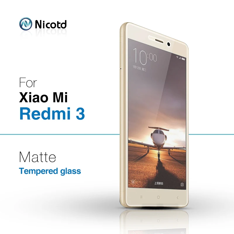 Nicotd для redmi 3 защита от отпечатков пальцев матовое закаленное стекло Xiaomi Redmi Pro