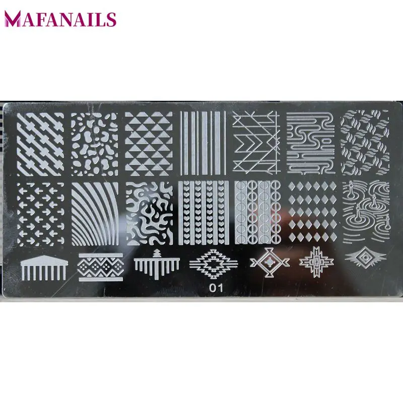 

30 Designs 6*12cm Stainless Image Plate NEW 1 pc Nail Stamping Plates Stamping Nail Art Manicure Template Nail Stamp Tools JR-01