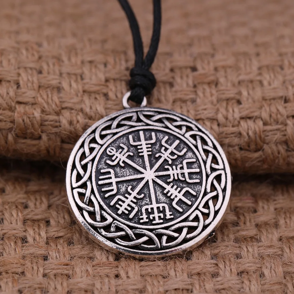 بلدي شكل رمز الموضة نورس رونيك نورس الرونية Vegvisir قلادة قلادة البوصلة مع سلسلة للنساء الرجال فايكنغ مجوهرات بلدي شكل رمز الموضة نورس رونيك نورس الرونية Vegvisir قلادة قلادة البوصلة مع سلسلة للنساء الرجال فايكنغ مجوهرات