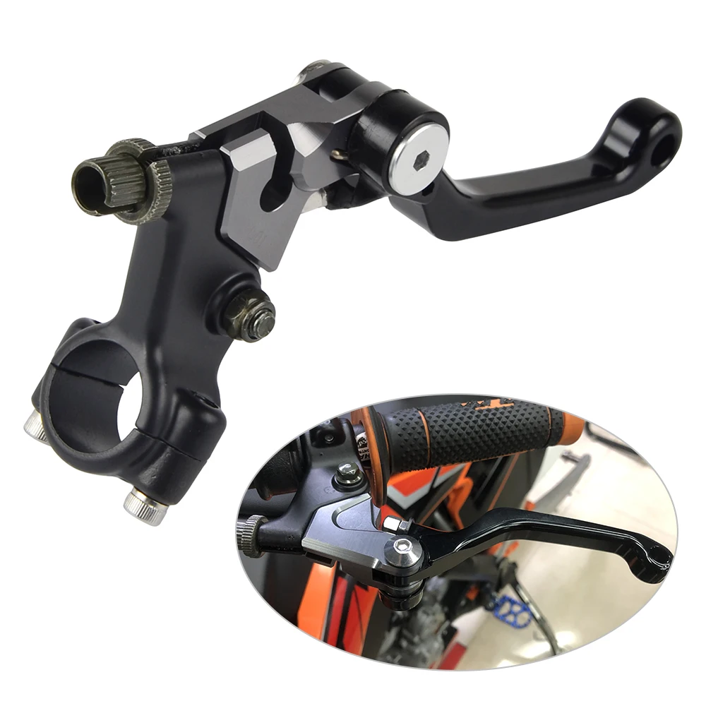 CNC Shorty Left Clutch Lever For Kawasaki KDX80 KDX175 KDX200  KDX250  KDX420  KDX80 KM100 KX125 KX250 KX400 KX450 KX60 KX80 ETC
