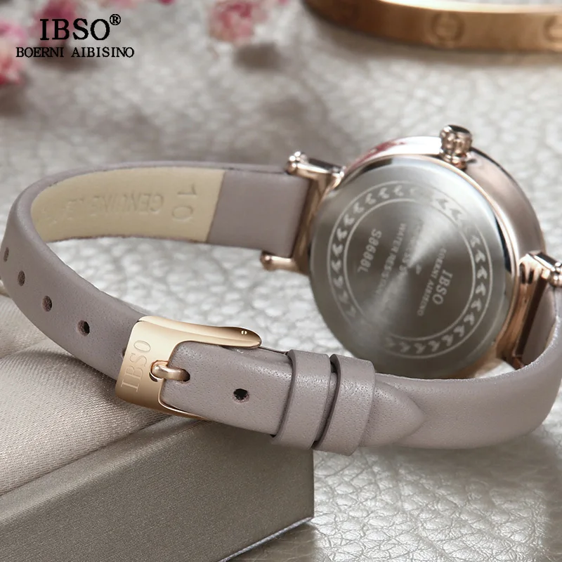 IBSO 8 MM Ultra-Thin Wrist Women Watches Luxury Female Clock Fashion Montre Femme 2018 Quartz Ladies Watch Relogio Feminino