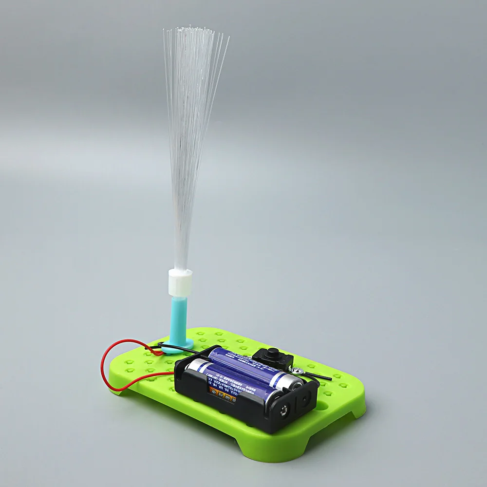 

DIY Homemade Colorful Fiber Optic Lights Children's Handmade Scientific Experimental Educational Toys Model Building Kits