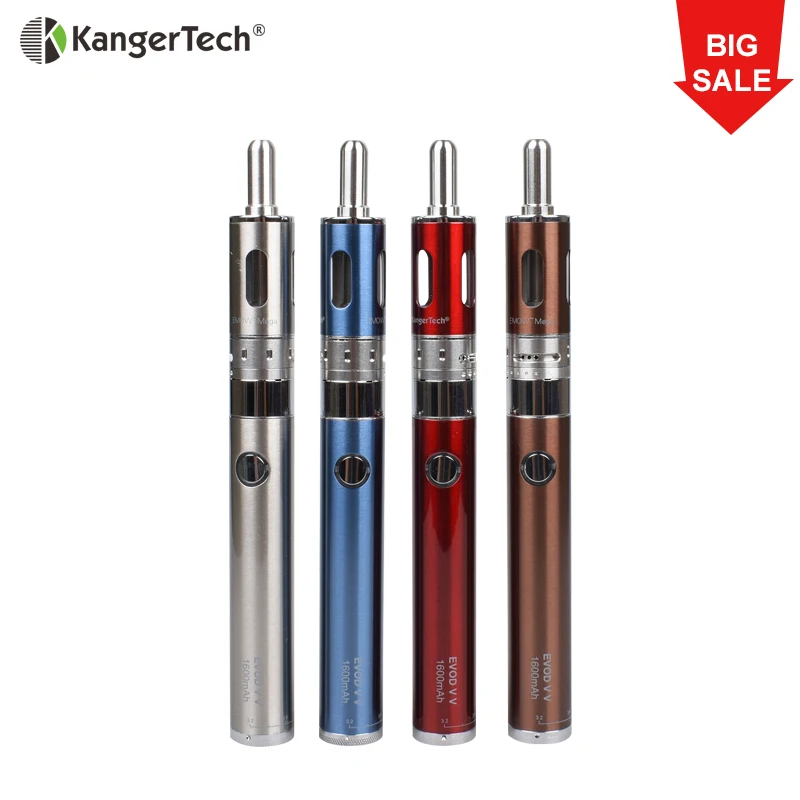 

100% Original Kangertech EMOW mega kit with 1600mAh 2.8ml Kangertech e cigarette Evod VV adjustable Voltage Battery VS EVOD mega