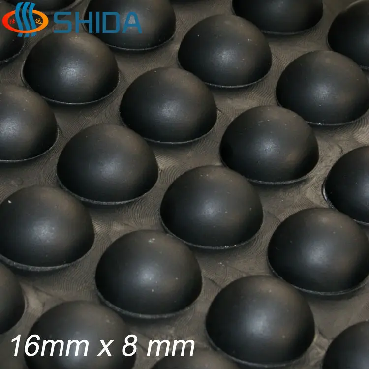 

16 x 8 mm Self Adhesive Black Soft Anti Slip Bumper Pads Silicone Rubber Feet Pads High Sticky Bumper Pads Shock Absorber