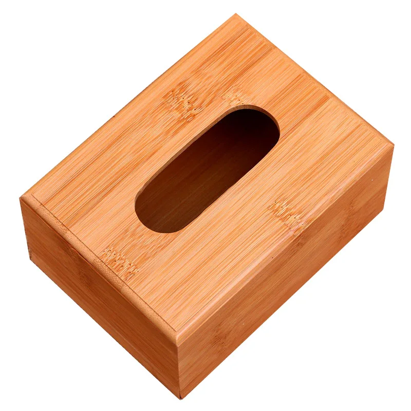 Bamboo Tissue Box Creative Large Napkin Holder Bathroom Accessories