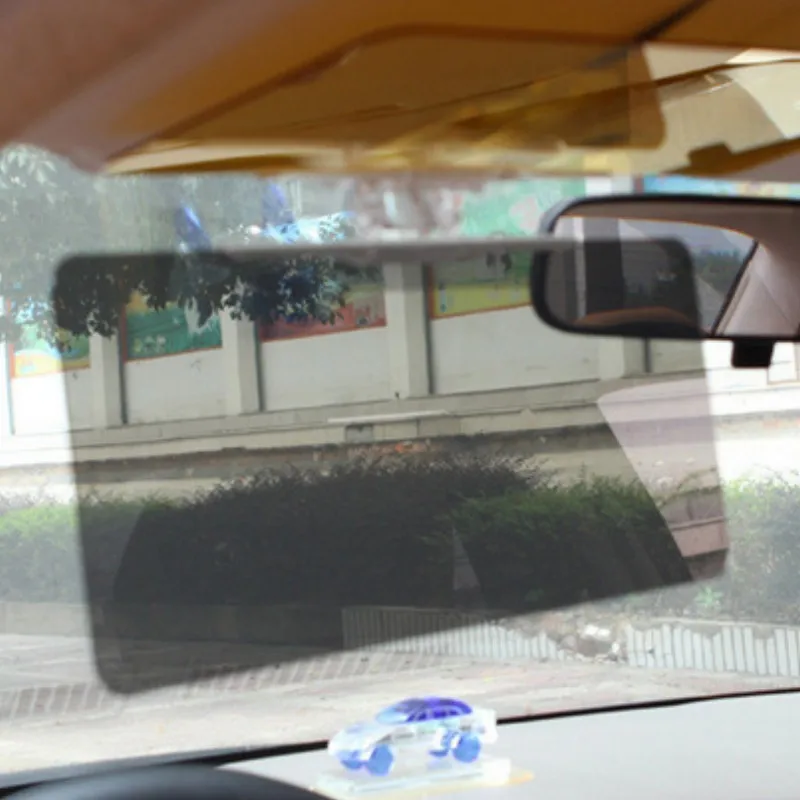Автомобильная Солнцезащитная Накладка для машины защитный Зонт солнцезащитный экран зеркало клип ночное видение