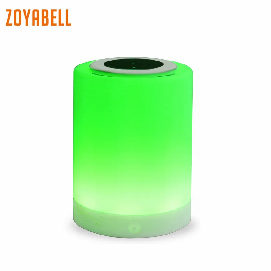 

zoyabell Wireless Led Night Light Lamp Music Player Speaker TF Card Bluetooth Table Portable Baby Kids Bedroom Sleeping Light