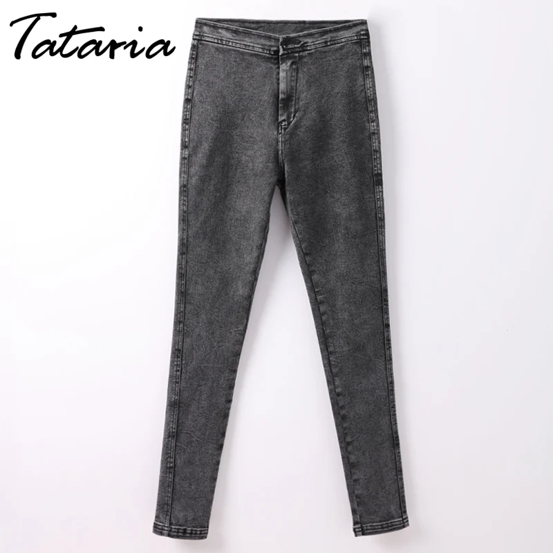 TATARIA/джинсовые женские обтягивающие синие женские джинсы «кроше», женские джинсы с высокой талией, женские джинсовые брюки-карандаш, джинсы для женщин