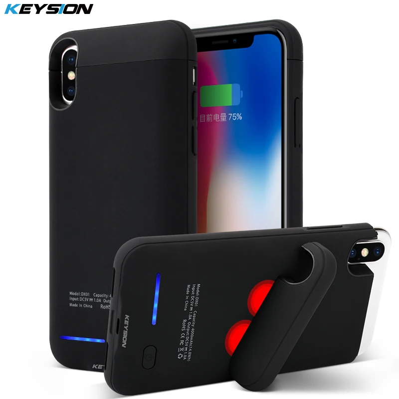 

KEYSION Portable Charging Case For iphone X 4000mAh Battery Power Bank for iphone X Battery Charger Case for iPhone 10