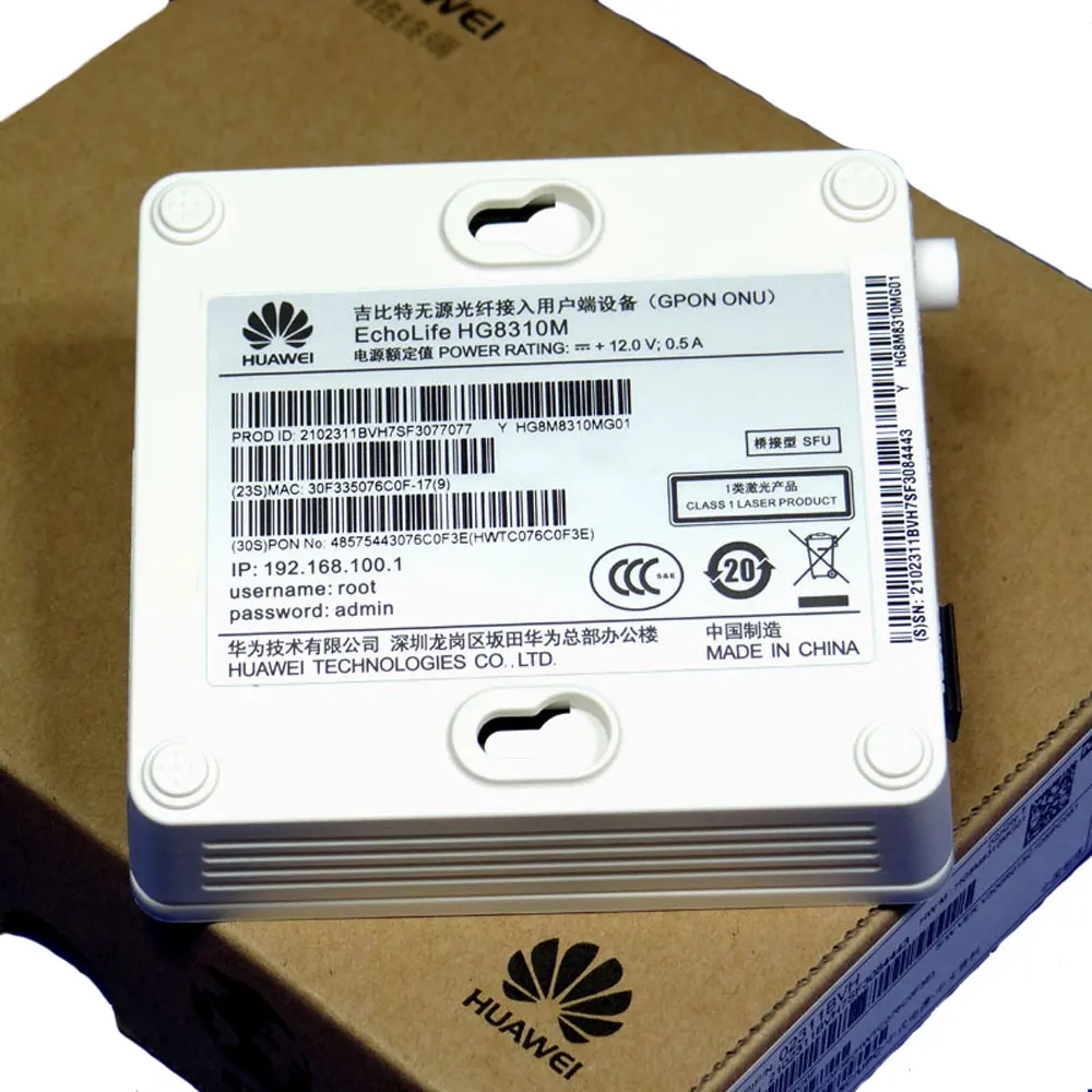 Для HUAWEI HG8310M GPON 1GE ONU ONT с одним портом Lan применяется к FTTH режимам Termina Gpon английская версия