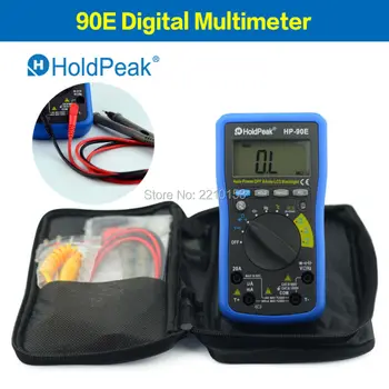 

HoldPeak HP-90E Digital Auto Range Multimeter with Auto Backlight and Battery Test Function 90E