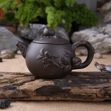 140 мл персиковый дизайн Исин Чайный горшок ручной работы Zisha чайный набор