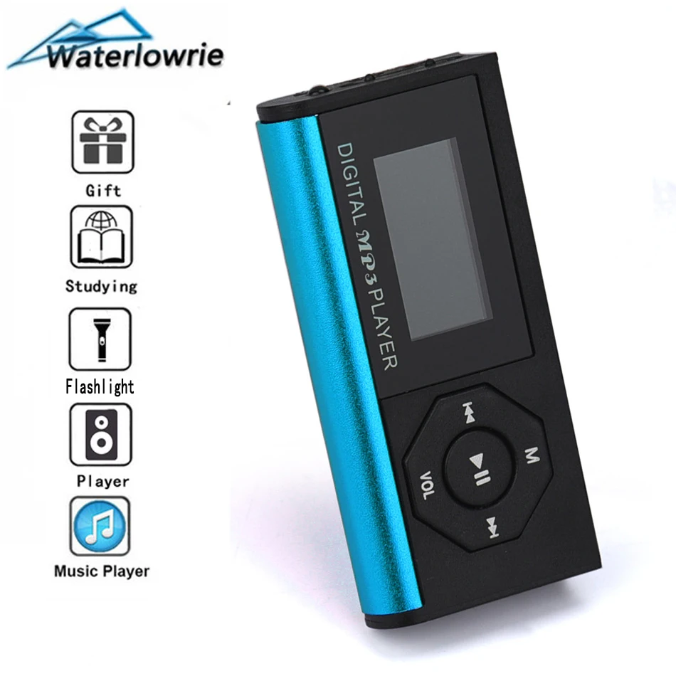

Waterlowrie mini Music mp 3 Player 1.2 " LCD Screen MP3-Player Portable MP3 With Speaker Flashlight Support Micro TF Card Relax