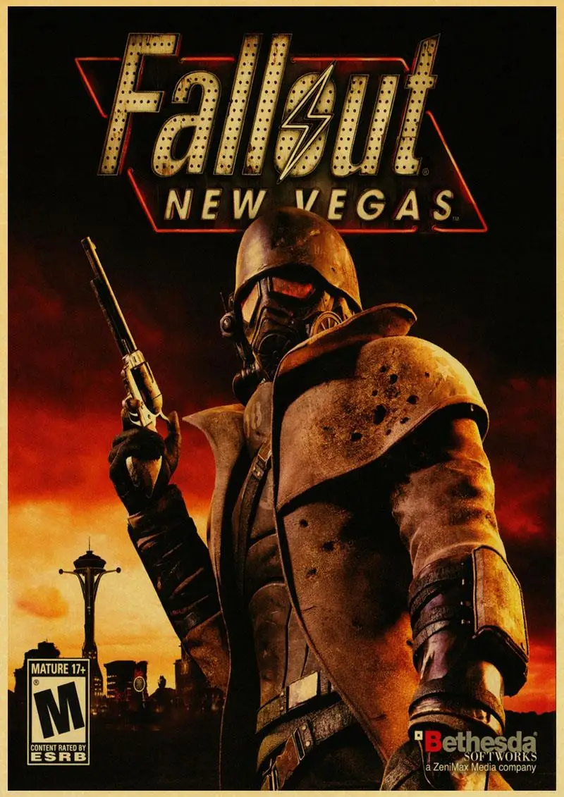 Винтаж Fallout 3 4 игры ретро плакаты домашний декор крафт классические обои высокое качество живопись