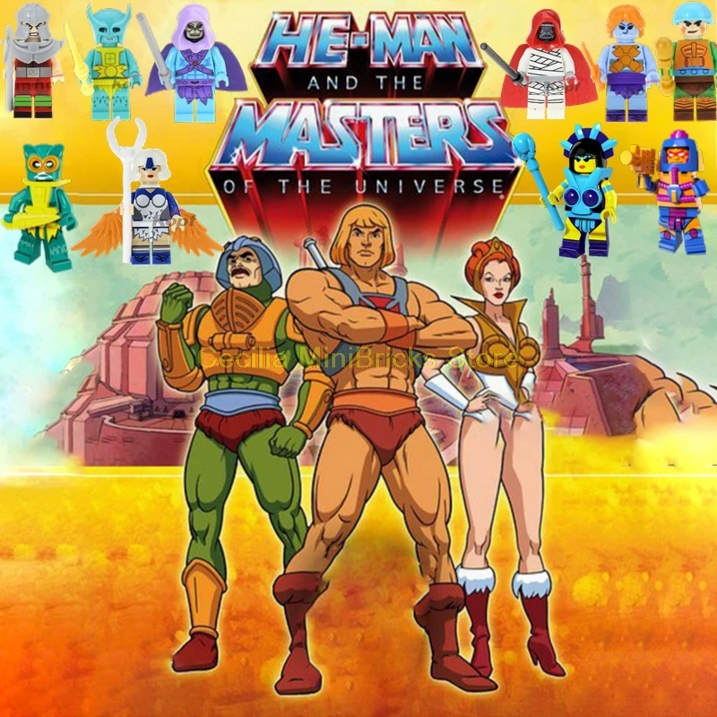 

Legoing He-Man Masters of the Universe He-Man She-Ra Skeletor Building Block Toys For Children Compatible With Legoings Cute