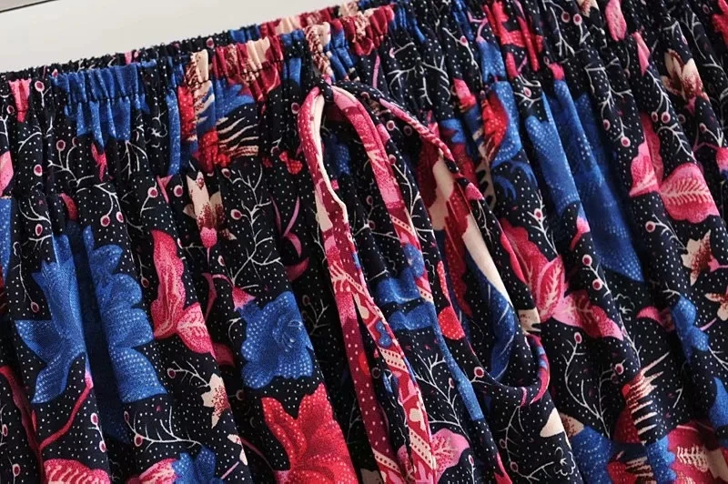 Klacwaya/2019 новые юбки в стиле бохо с цветочным принтом, Длинная летняя юбка с шикарным галстуком и эластичной резинкой на талии, длинные