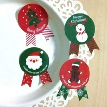 80 unids/lote Vintage Serie Temática de Navidad Diseño de la insignia DIY pegatina sello multifunción Etiqueta de regalo