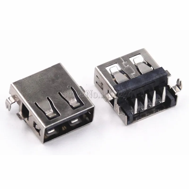10 шт. разъёмы USB типа A 90 градусов 4 контакта|usb 4pin|4pin femaleusb a |