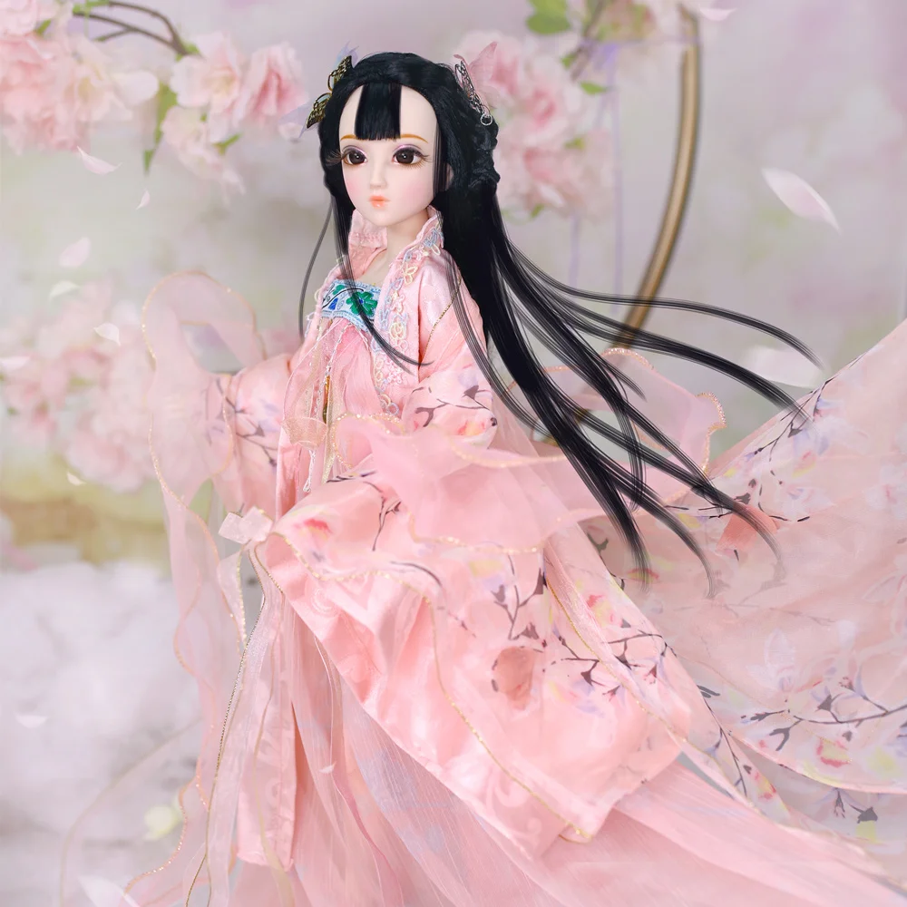 Дневник Queen 1/4 BJD суставы тела абрикосовый цветок с макияжем включая одежду обувь