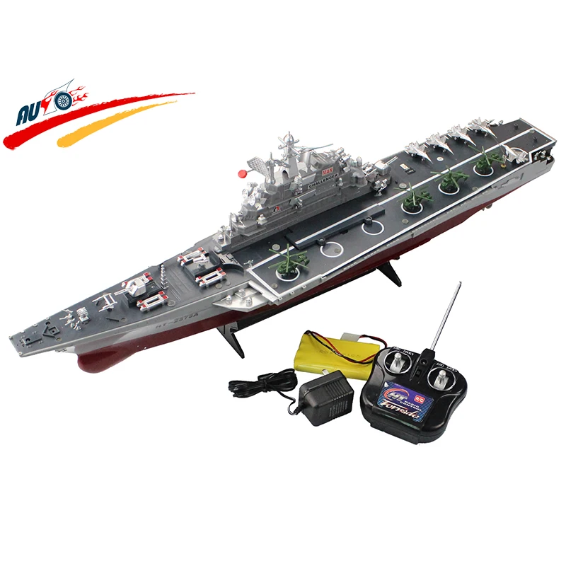 Радиоуправляемая лодка 1:275 4CH Bismarck авиаперевозчик военный корабль с