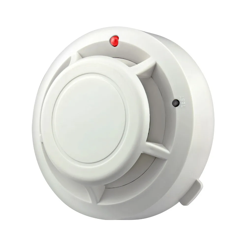 

RT Independent Alarm Fire Smoke Sensor Detector 85dB Photoelectric Monitor Home Security System for Restaurant with Battery