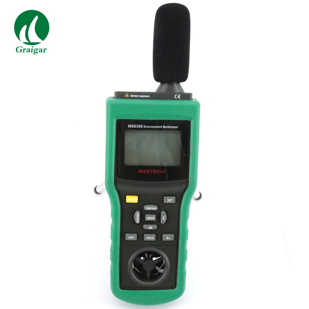 US $129.01 Mastech MS6300 Multifunction Environment Tester LUXWindSoundTempRH Tester