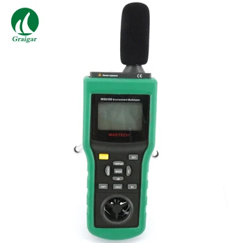 

Mastech MS6300 Multifunction Environment Tester LUX/Wind/Sound/Temp/RH Tester