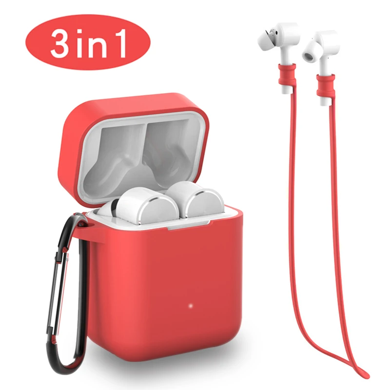 3 в 1 Air Case анти потеря карабин с ремешком для Xiaomi Mi AirDots Pro air tws xiaomi mi airdots (Сяоми Ми