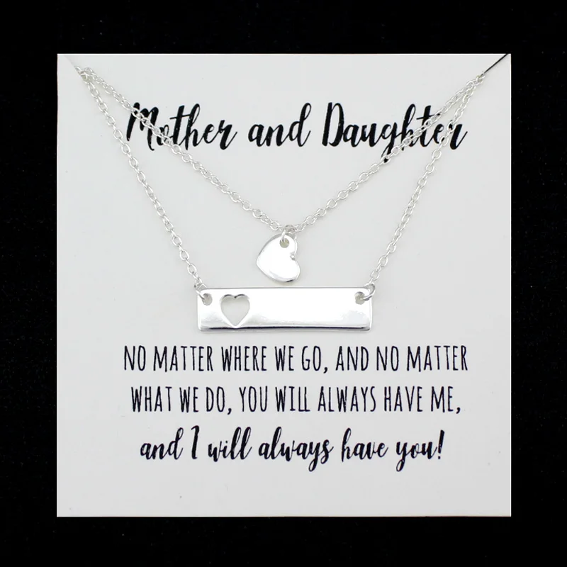 

Mother and Daughter Set Heart Chain Necklaces Moon Star Couple Lover Mom Mother's Day Birthday Sister Gift Best Friends Jewelry