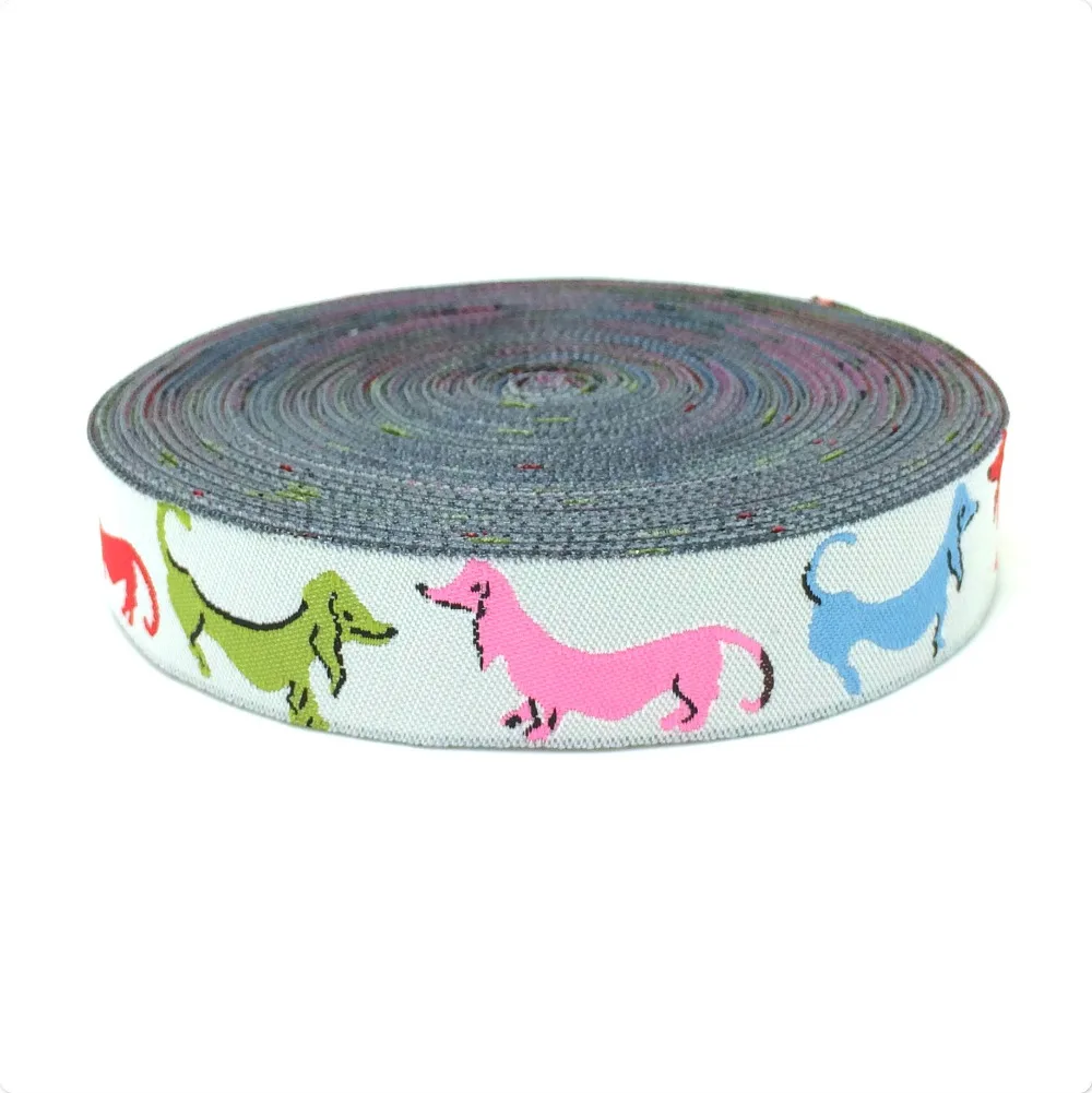ZERZEEMOOY оптовая продажа 5/8 ''(16mmx10yards) 100% полиэстер тканая жаккардовая лента