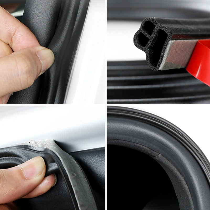 Автомобильный-Стайлинг резиновые дверные уплотнительные полосы стикер s багажник звукоизоляция водонепроницаемый уплотнительный стикер автомобильные универсальные аксессуары