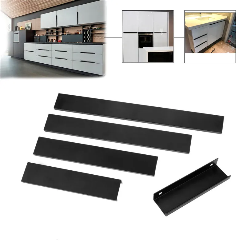 DRELD-Black-Invisible-Furniture-Handle-Hidden-Cabinet-Handles-Zinc-Alloy-Kitchen-Cupboard-Pulls-Drawer-Knobs-Bedroom