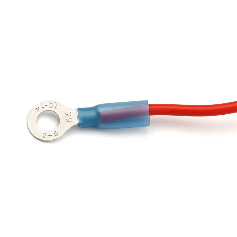 10 шт. HRV2-6 термоусадочные синие/красные кольца 16-14 AWG провода разъемы изолированные электрические обжимные клеммы 14-12 AWG 1,5-мм2
