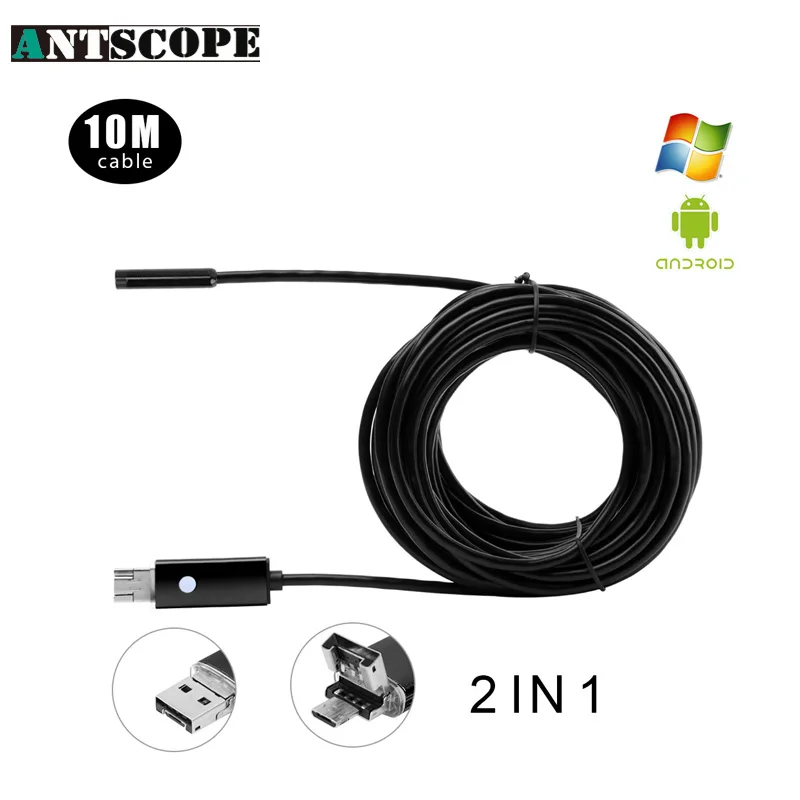 imágenes para Antscope 3 Colores 5.5mm Lente 10 M USB Endoscopio Android Teléfono Endoscopio 2in1 Mini Cámara Endoscopio Impermeable Cámara de Inspección imágenes para Antscope 3 Colores 5.5mm Lente 10 M USB Endoscopio Android Teléfono Endoscopio 2in1 Mini Cámara Endoscopio Impermeable Cámara de Inspección
