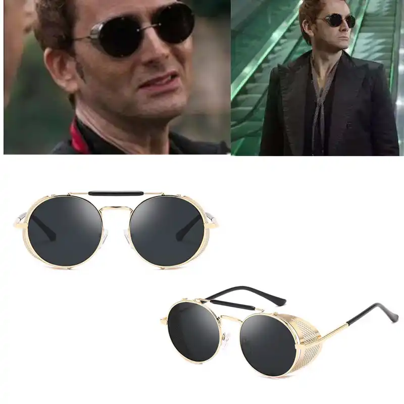 TV series Good Omens Crowley Cosplay Sunglasses Unisex Summer Glasses