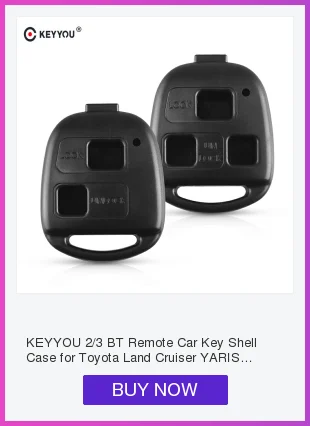 KEYYOU 2BT TOY41/TOY43/TOY47/TOY48 дистанционный ключ-брелок от машины чехол оболочка для Toyota Camry Rav4 Corolla Prado Yaris Tarago Cruiser Land