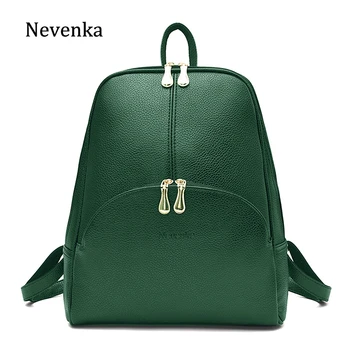 

Nevenka Leather Backpack Women Solid Backpacks Light Weight Bag Cute Top Handle Backpacks for Girls Mini Backpack Female Bagpack
