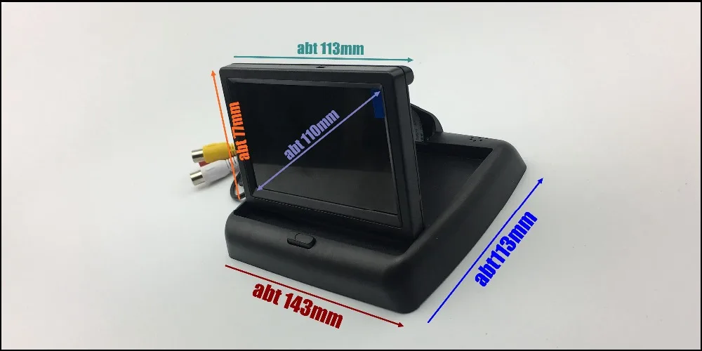 JIAYITIAN резервная камера сложенный экран дисплей/складной Автомобильный HD TFT ЖК-монитор цветной экран дисплей для заднего вида камера DIY