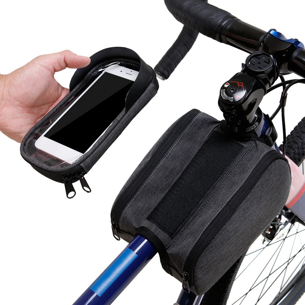 Discount Portable MTB Bike Top Tube Bag Oxford Bicycle Handlebar Bag Cycling Front Frame Tool Bag Bicycle accessories 3 Discount Portable MTB Bike Top Tube Bag Oxford Bicycle Handlebar Bag Cycling Front Frame Tool Bag Bicycle accessories 3