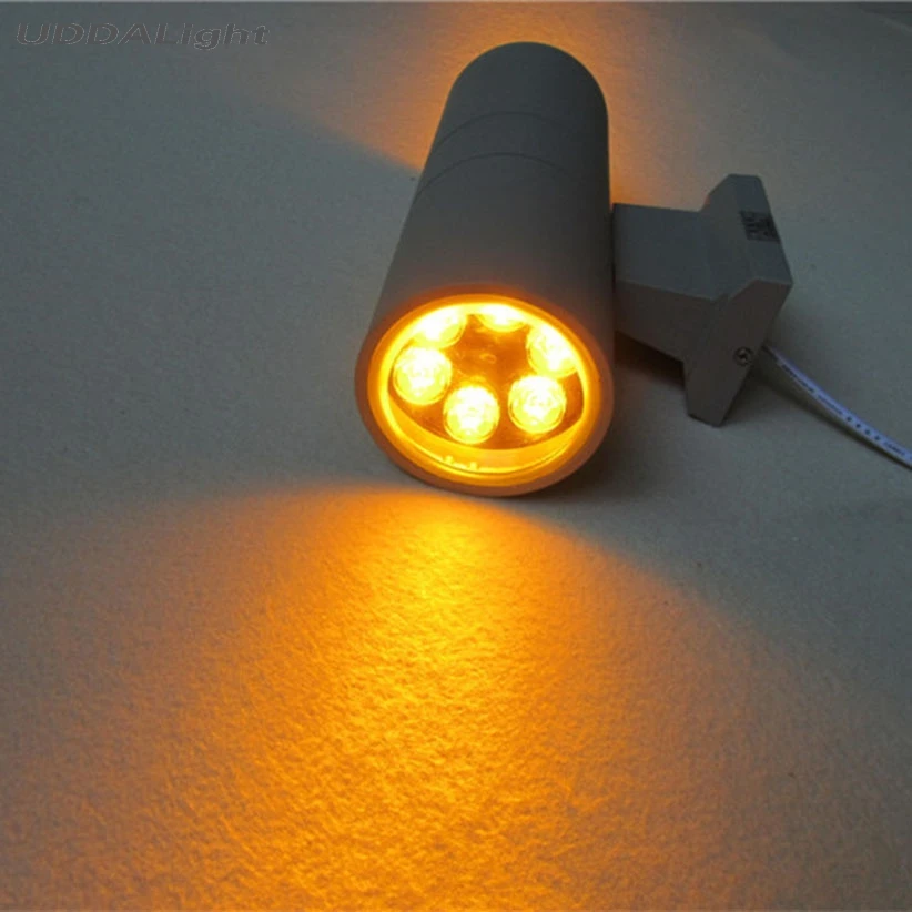 outdoor up / down lights 12w wall light outdoor light black/gray 6W*2