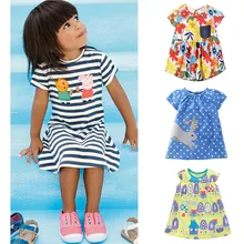 Marque Qualité 100% Coton 2017 Nouveau Bébé Filles Robes D’été Enfants Vêtements Enfants Vêtements Filles Casual Robe Bébé Fille Vêtements