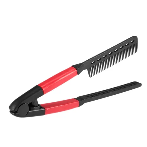 

Hair Straightener Comb Hair Straightening Comb Brush V Shape Folding Salon Hairdress Styling Tool
