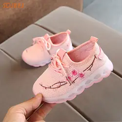 2018 Спортивные Светящиеся освещенные Детские кроссовки Enfant Zapatillas Led Дети обувь кроссовки для мальчиков и девочек кроссовки Calcados Infantil